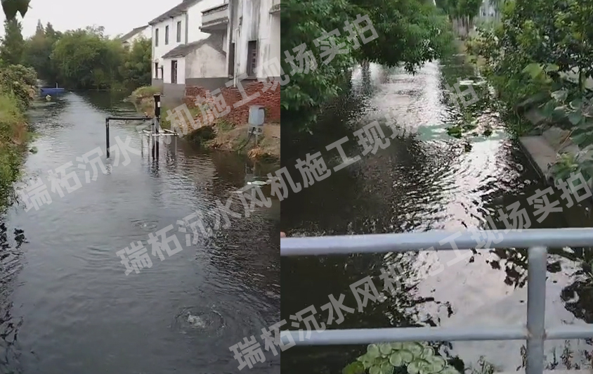 沉水風機廠家上海瑞柘環保上門維護保養現場